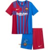 Officiële Voetbalshirt + Korte Broek FC Barcelona Thuis 2021-22 - Kids